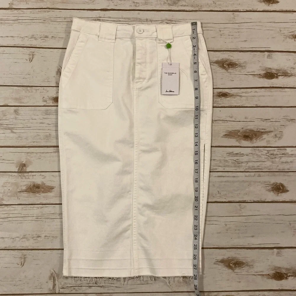 Sam Edelman The Maribelle Skirt White Denim Size 4/27